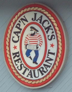 Cap'n Jack's Restaurant sign