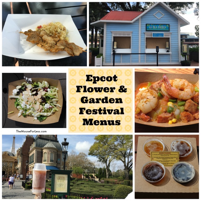 2018 Epcot Flower & Garden Festival Menus Outdoor Kitchens