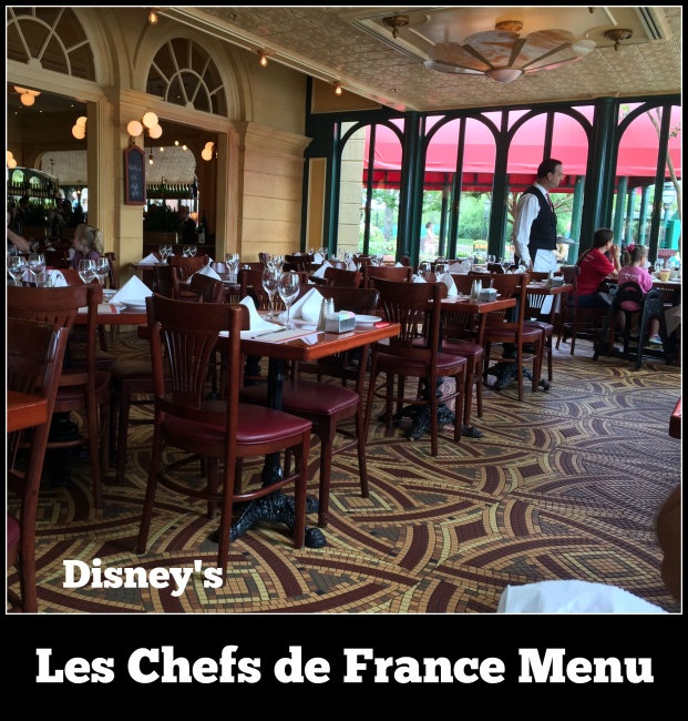 Les Chefs De France Menu Epcot At Walt Disney World 3883