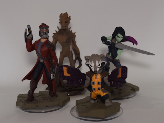 Disney Infinity 2.0 Marvel Guardians Of The Galaxy Star Lord Gamora +  Crystal