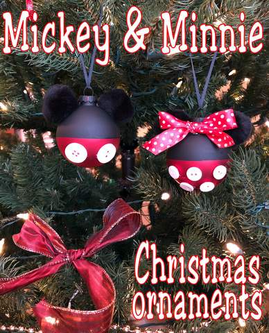 mickey mouse christmas ornament diy