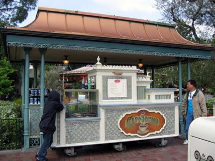 Disneyland Snack Carts Menu