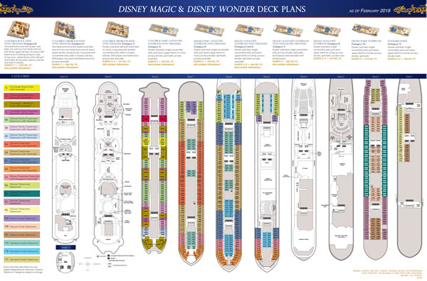 Disney Wonder/Magic Deck 6 - Disney Cruise Line Deck Plans