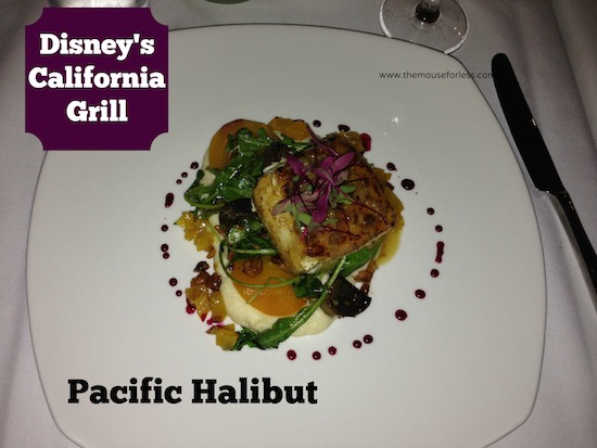 Pacific Halibut from Disney's California Grill Restaurant #ContemporaryResort #DisneyFood #WaltDisneyWorld