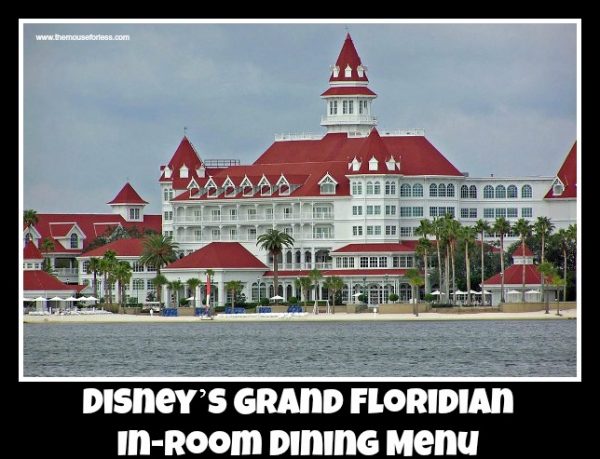 Grand Floridian In Room Dining Walt Disney World Resort