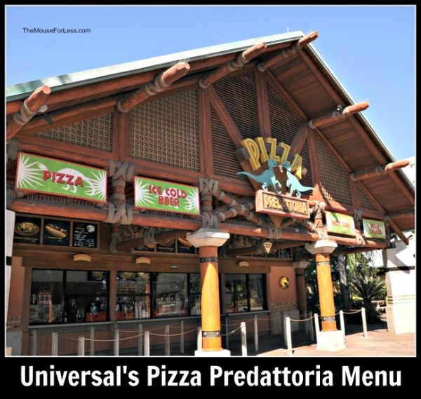 Pizza Predattoria Menu | Islands Of Adventure 2024