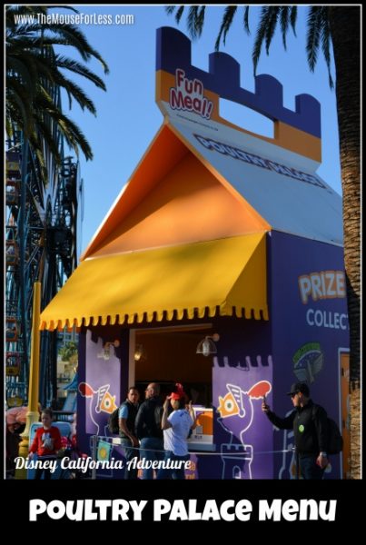 2023 Poultry Palace Menu, Disney California Adventure