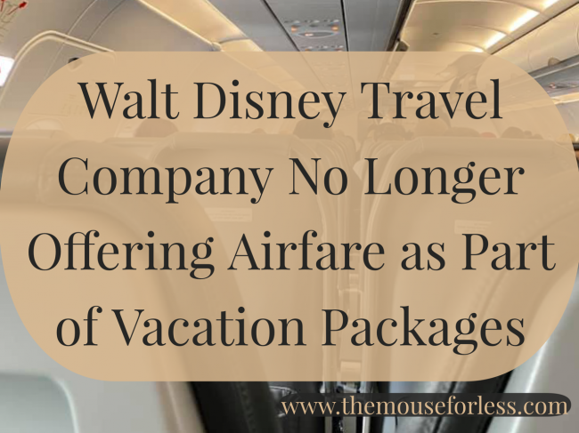 disney world packages with airfare 2022