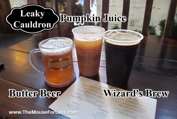 Leaky Cauldron Menu 2024 | Universal Studios Florida