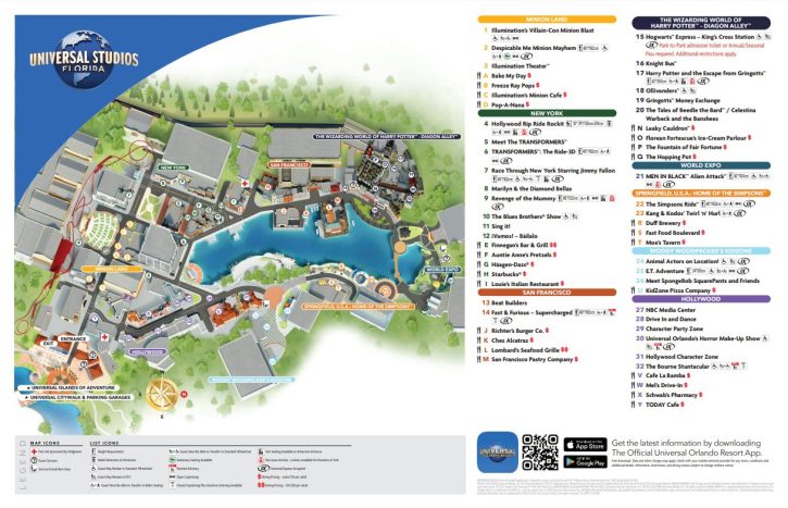 Universal Orlando Map