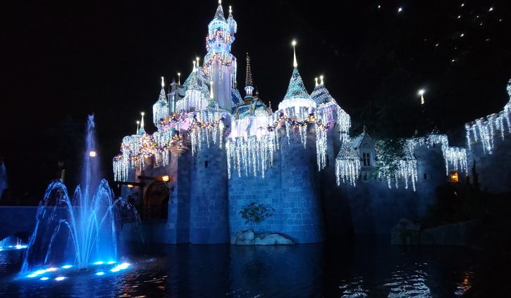 2024 Disneyland Castle at Christmas Time