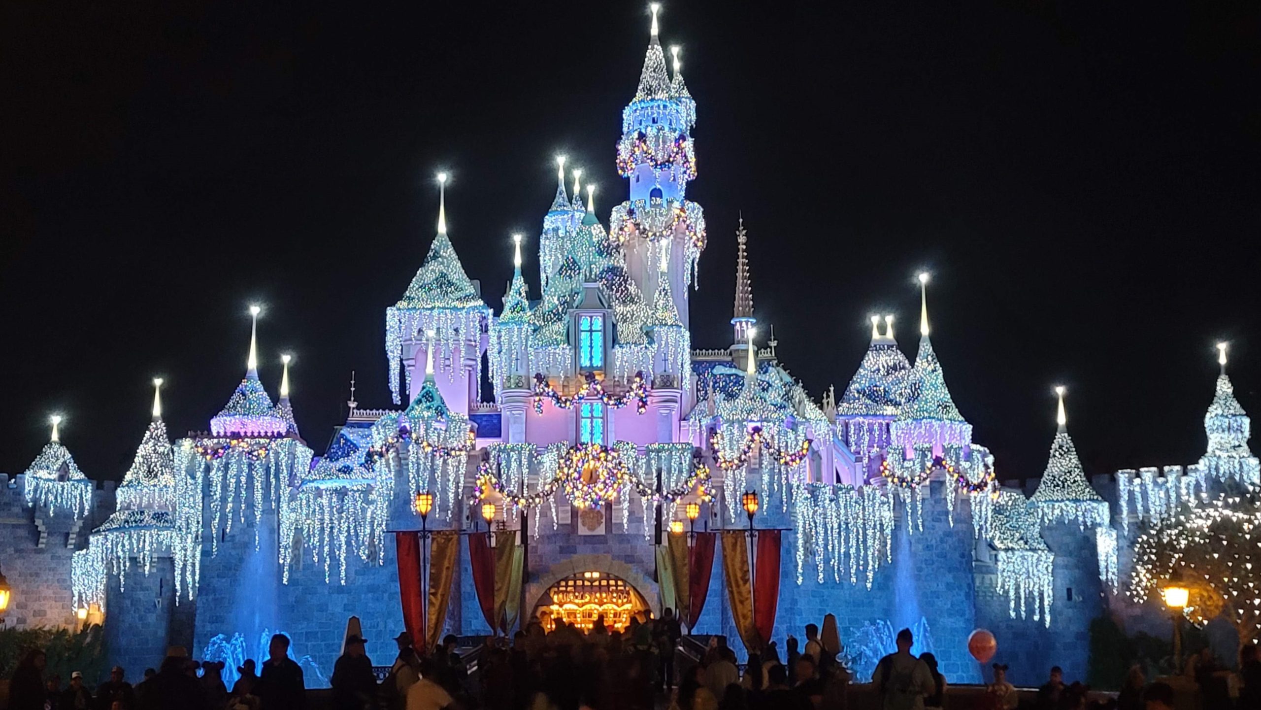 Disneyland Sleeping Beauty Castle During Christmas