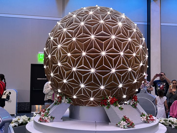 Gingerbread Spaceship Earth for EPCOT Festival of the Holidays